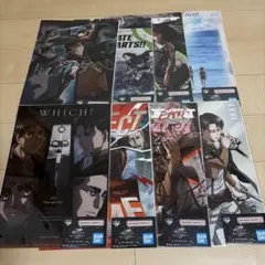 一番くじ　進撃の巨人　F賞　クリアポスター　セミコンプ