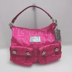 美品 COACH POPPY 2way バッグショルダー ハンドバッグ