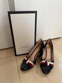 極美品】GUCCI グッチ クリスタル GG デニム バレエシューズ 24cm