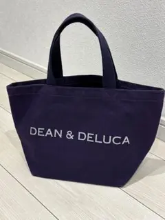 DEAN & DELUCA 超美品 濃紫のトートバッグ シルバーラメロゴ入
