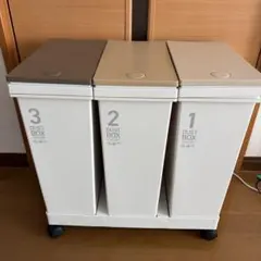 3分別ごみ箱 キャスター付き（20L×3箱　60L）