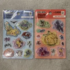 【韓国限定】ポケモンシール　ウォーターシール2点セット　韓国ダイソー