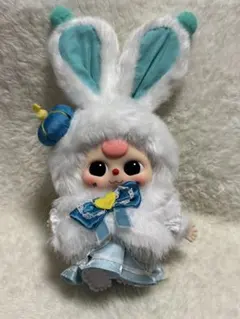Babythree ベイビースリー ぬいぐるみ クリスマス 水色 うさぎ