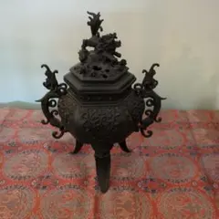 香炉　元威　床の間　置物　仏具　ビンテージ　古物 2025年最新】元威 香炉の人気アイテム - メルカリ