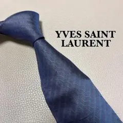 サンローラン　ネクタイ　ストライプ ビジネス　スーツ　ネイビー　ハイブランド