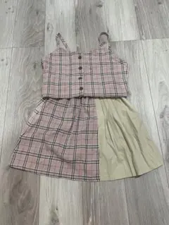 チェック柄セットアップ