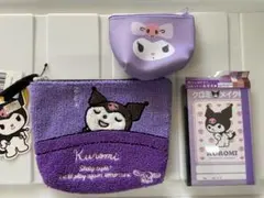 【サンリオキャラクターズ】クロミ　アイシャドウメイク帳&ポーチ2点セット