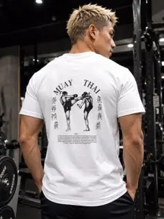 MUAY THAI ムエタイ プリントTシャツ トレーニング 【新品 】XL