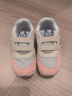 New Balance 996 キッズスニーカー ピンク/グレー/ネイビー