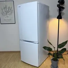 【福岡市限定】冷蔵庫 東芝 2018年 153L 【安心の3ヶ月保証】 中古 東芝 153L 2ドア冷蔵庫 2018年～2019年製 ホワイト 単身用