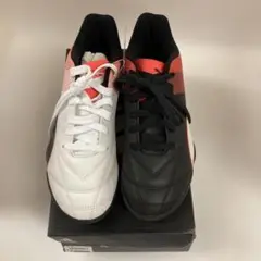値下げ！adidas サッカーシューズ ホワイト/ブラック/レッド23.5センチ
