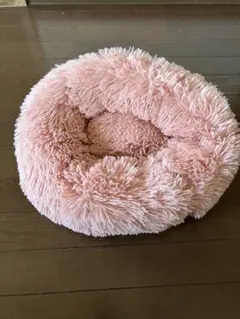 ペット用 ふわふわ ラウンドベッド ピンクのサムネイル