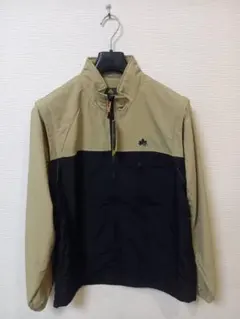 LOGOS 2WAY ジャケット ブルゾン ベージュ ブラックのサムネイル