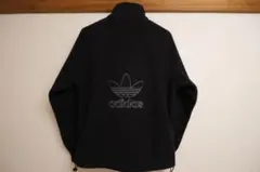 adidas ブラック フリースジャケット M