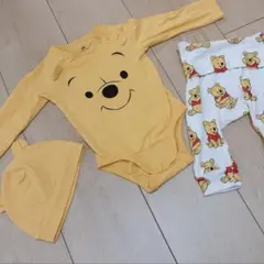 H&M♡プーさんロンパース♡3点セット♪4-6m