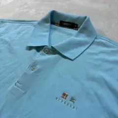 【訳ありお買い得】BURBERRY LONDON 七分袖ポロシャツ ノバチェック