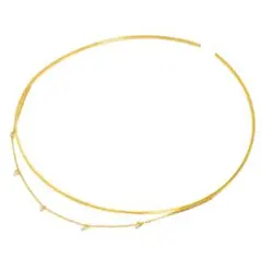 AHKAH ビンドゥチェーンダイヤ0.3ct 5cm フープピアス k18 - メルカリ