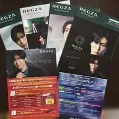 SnowMan目黒蓮さん表紙のREGZAの総合カタログ 4冊・チラシ2点　計6点