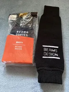 ZETT by BEAMS DESIGNのブラックのレッグウォーマー２つ