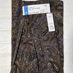 TOPVALU ゆる~むパンツ 9分丈 XL ダークブラウン　レーヨン