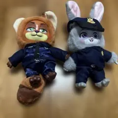 TOP TOY ズートピア ぬいぐるみ ニック 警察官 ジュディ セット - メルカリ