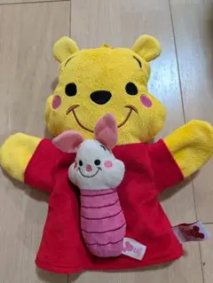 곰돌이 푸 ピグレット ハンドパペット ぬいぐるみ 2점 세트