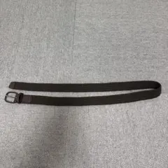 新品未使用 ユニクロ ブラウン ストレッチ編み込みベルト Lサイズ