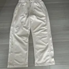 ホワイトサテンパンツ エラスティックウエスト