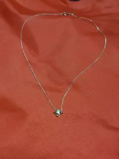 プラチナ&K18製　一粒ダイヤモンド0.17カラット　ネックレス