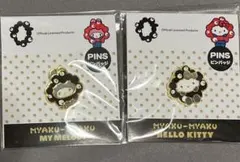 新品 サンリオ×ミャクミャク ピンバッジ モノクロ - メルカリ