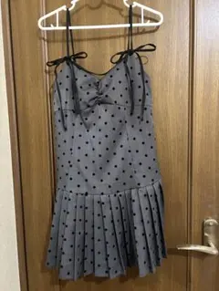 Olive des Olive 裾プリーツミニキャミワンピース