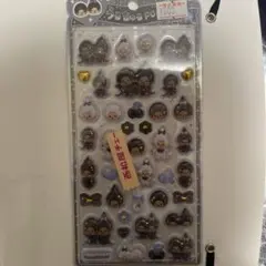 うるちゅるPOPSEAL　モンチッチ　モノクロ