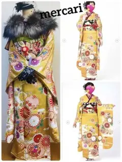 振袖フルセット　京友禅　金駒刺繍　振袖一式