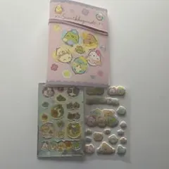 すみっこぐらし　ホログラフィックキャラクターシール、ホルダーセット