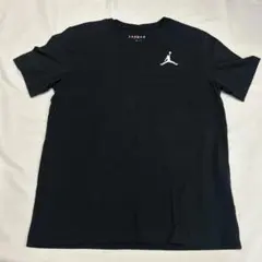 エアジョーダン ワンポイント Tシャツ 黒 L ジャンプマン 刺繍