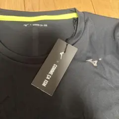 新品未使用タグ付Mizuno COMME CA ISM 黒色TシャツL