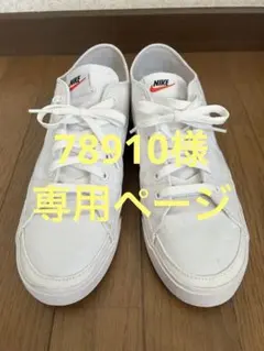 Nike コートレガシー 白 （キャンバス1 レザー1の2足セット）27センチ