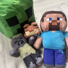 マイクラ ぬいぐるみセット アミューズメント クリーパー ゾンビ
