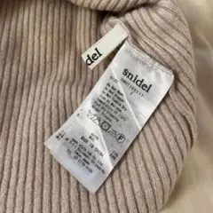 snidel リブ編みタートルネックニット S/M