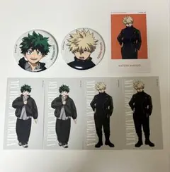 ヒロアカ　ベースヤードトーキョー　緑谷出久　爆豪勝己　缶バッジ　まとめ売り