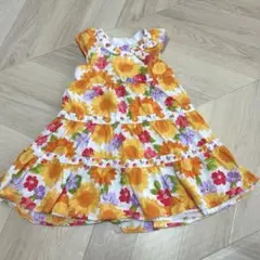 ジンボリー　gymboree 2T 80 90 ひまわり　ワンピース　海外服