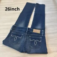 MOUSSY ストレッチスキニーデニム（パウダーシリーズ）26インチのサムネイル