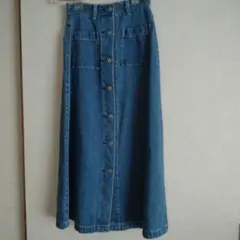 デニムロングスカート ロングスカート