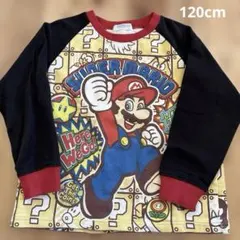 120cm マリオ　長袖　トレーナーより薄め　トップス
