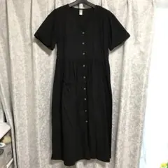 美品！前ボタンロング丈ワンピース＊カーディガン＊Lサイズ相当