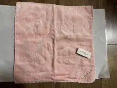 FURLA タオルハンカチ ピンク ベア柄