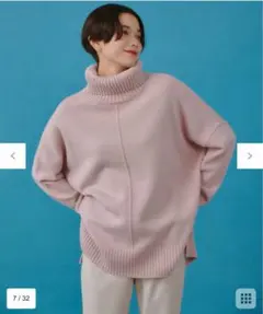 UNFILO 【洗える】マイニチカラーニット　タートルネックニット