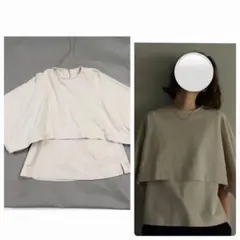 LOHEN ローヘン スクエアケープカットソー WHITE lohen スクエアケープカットソー ホワイト ホワイト - メルカリ