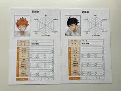 ハイキュー!! アニメイト 体力測定フェア 特典 ポストカード 日向 影山