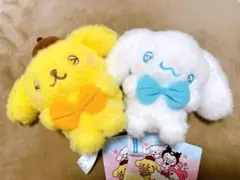 ゆるかわ　サンリオキャラクターズ　マスコット　ポムポムプリン　シナモロール